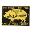 Stock-Growers Embossed Tin Sign