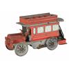 English Touring Bus Tin Wind Up Toy