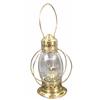 Rare Brass Fire Lantern with etched glass glove