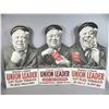 Image 1 : Union Leader Tobacco Cardboard Tri-Fold Display