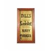 Image 1 : Dill's Lookout Navy Tobacco Reverse Glass Sign