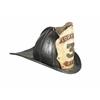 Black Leather Fireman's Helmet