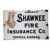 Image 1 : Shawnee Fire Insurance Company Porcelain Sign
