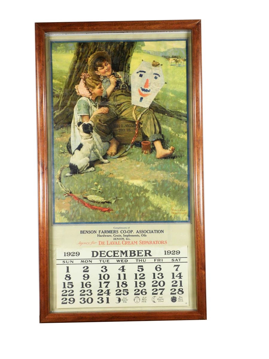 1929 Calendar for DeLaval Cream Separators