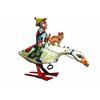 Image 1 :  Witch Riding Goose w/Cat Tin Wind Up Toy
