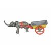 Image 1 : Tin Penny Toy, elephant pulling cart