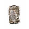 Sterling Silver Match Safe depicting woman golfer