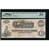 Image 1 : 1862-63 $100 T-40 Confederate PMG 35
