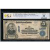 Image 1 : 1902 $5 Dedham MA National PCGS 20