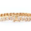 Image 2 : Plated 18KT Yellow Gold 0.39ctw Diamond Bracelet