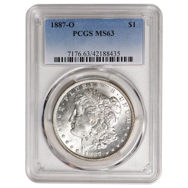1887-O $1 Morgan Silver Dollar PCGS MS63