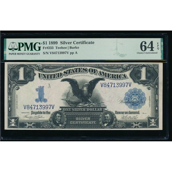 1899 $1 Black Eagle Silver Certificate PMG 64EPQ