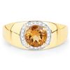 Image 3 : Plated 18KT Yellow Gold 1.20ct Citrine and Topaz Ring