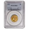 Image 1 : 1915 $5 Indian Head Half Eagle Gold Coin PCGS MS62