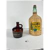 Image 1 : Vintage Wicker Wrapped "Jamaica Rhum" Bottle & Old G&W Little Brown Jug