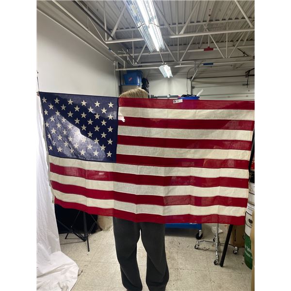 Vintage USA Flag- Cotton by Reliance 58  x 33 