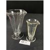 Image 2 : 2 Vintage Glass Beakers- One Marked Whitall Tatum Co.