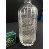 Image 2 : Cool Vintage D.M.W.S. Ltd. Glass Syphon Bottle and Unopened Box of Soda King Super Chargers