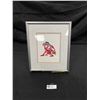 Image 1 : "Frog Dancer" Framed Native Print By Richard Shorty. Approx. 13"h x 9 1/4" w