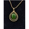 Image 2 : Lovely Dark Green BC Jade Pendant Necklace