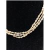 Image 2 : Genuine Triple Strand Freshwater Pearl Necklace