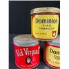 Image 2 : 3 Very Good Condition Vintage 2 Dominion & Old Virginia Tobacco Cans