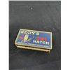 Image 2 : Antique Cast Iron Match Holder w/Box Eddy's Owl Matches (Empty)