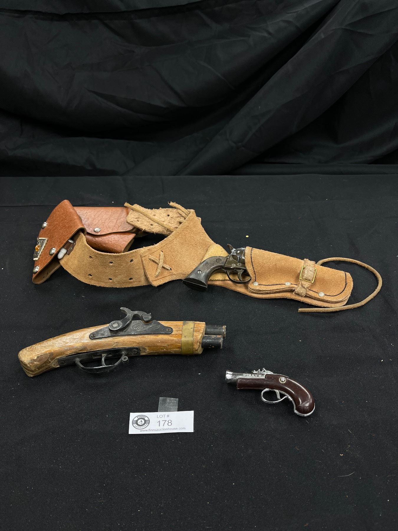 Collection Of Vintage Toy Guns & Holster