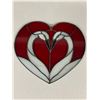 Image 2 : 2 Stained Glass Hearts From Hobbyist Estate