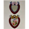 Image 1 : 2 Stained Glass Hearts From Hobbyist Estate