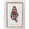 Image 2 : "Haida Dogfish- xaxada' Bill Reid '72 Framed Native Art Print. Approx. 17" H x 13 3/4' W