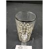 Image 2 : Sterling Silver Overlay Drinking Glass 1920's