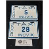 Image 1 : NOS Inuvik License Plates, Taxi - Low Number Plate