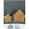 Image 2 : 2 Vintage Canadian Military Cap Badges