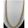 Image 2 : Unusual Twisted Rope Necklace/Chain Gold Plated 1950's