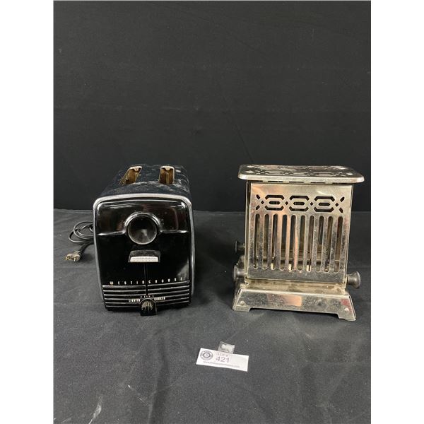 2 Vintage Toasters- Westinghouse & Hotpoint