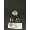 Image 1 : BC First Nations Silver Earring & Pendant, Signed