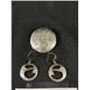 Image 2 : BC First Nations Silver Earring & Pendant, Signed