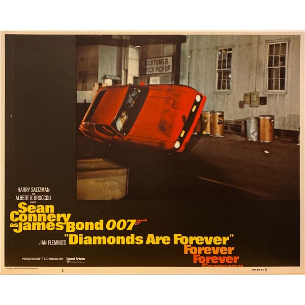 Diamonds are Forever 1971 original vintage lobby card