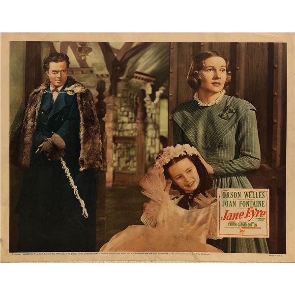 Jane Eyre original 1943 vintage lobby card