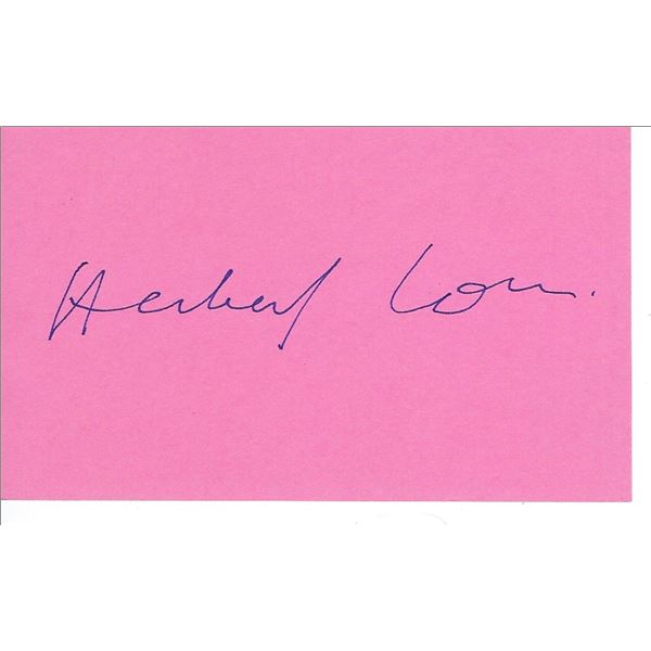 Herbert Lom original signature