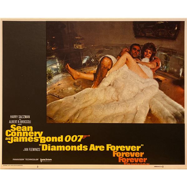 Diamonds are Forever 1971 original vintage lobby card