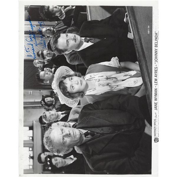 Johnny Belinda Lew Ayres signed movie photo