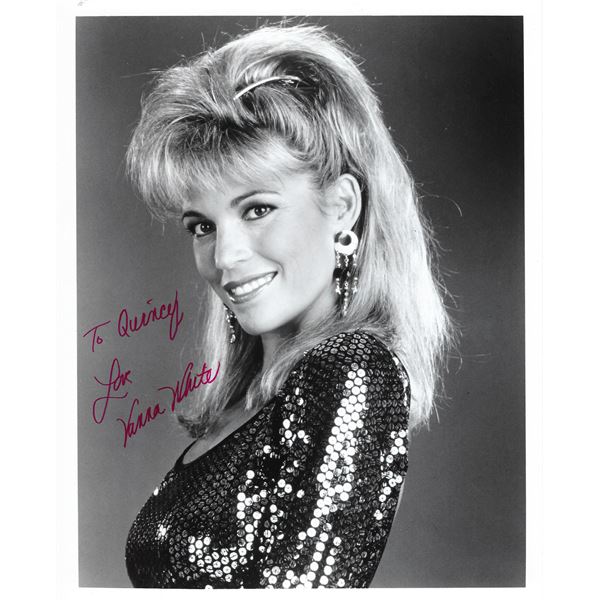 Vanna White signed Wheel of Fortune  photo