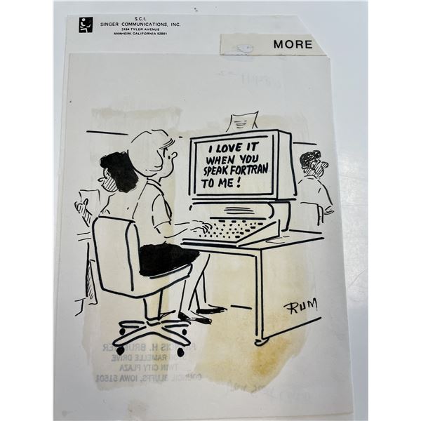 Frank Brummer Original Cartoon