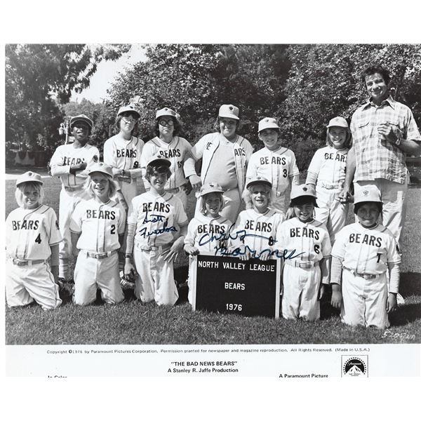 The Bad News Bears Chris Barnes signed movie photo