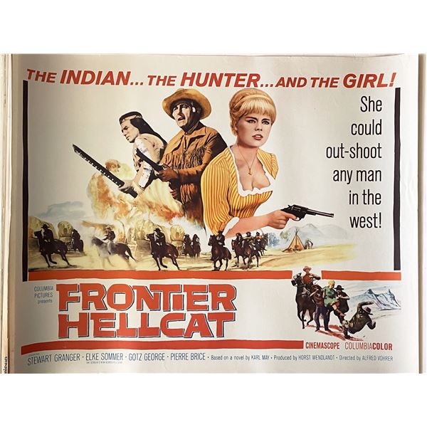 Frontier Hellcat 1966 vintage movie poster