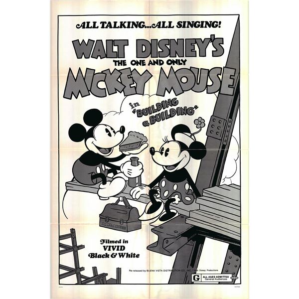 Mickey Mouse Building a Building original one sheet poster