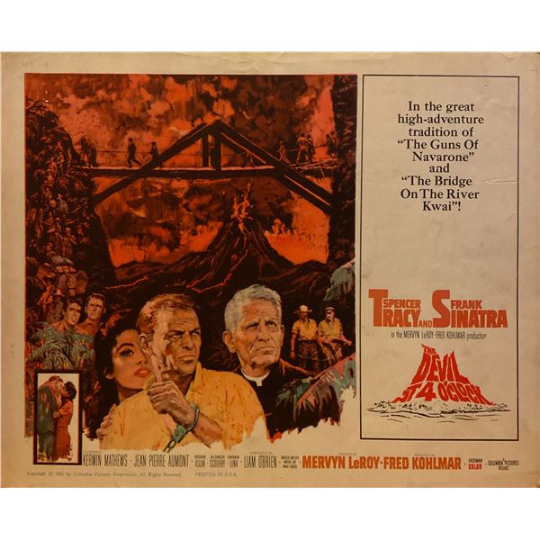 The Devil at 4 O'Clock 1961 original vintage lobby card