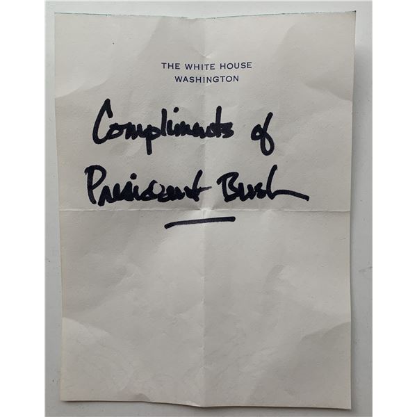 George W. Bush Presidential note